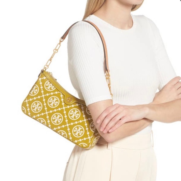 T MONOGRAM EMBOSSED STUDIO BAG - Picture 8 of 12